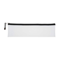 TREELINE Clear PVC School Pencil Bag 33cm - Black