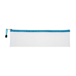 TREELINE Clear PVC School Pencil Bag 33cm - Blue