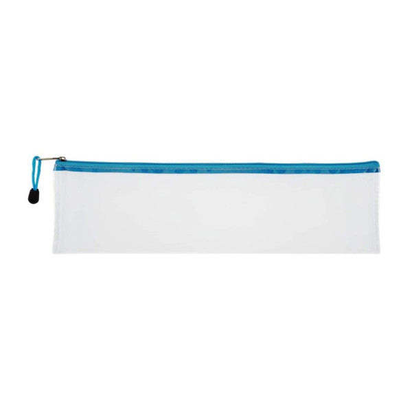 TREELINE Clear PVC School Pencil Bag 33cm - Blue