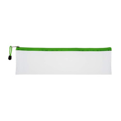 TREELINE Clear PVC School Pencil Bag 33cm - Green