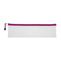 TREELINE Clear PVC School Pencil Bag 33cm - Pink