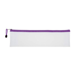 TREELINE Clear PVC School Pencil Bag 33cm - Purple