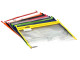 TREELINE PVC Book Bag with Zip Assorted Colours - 10 Pack TREELINE PVC Book Bag with Zip Assorted Colours - 10 Pack