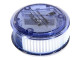 ADEL 1 Hole Plastic Sharpener With Barrel - BLUE ADEL 1 Hole Plastic Sharpener With Barrel - BLUE
