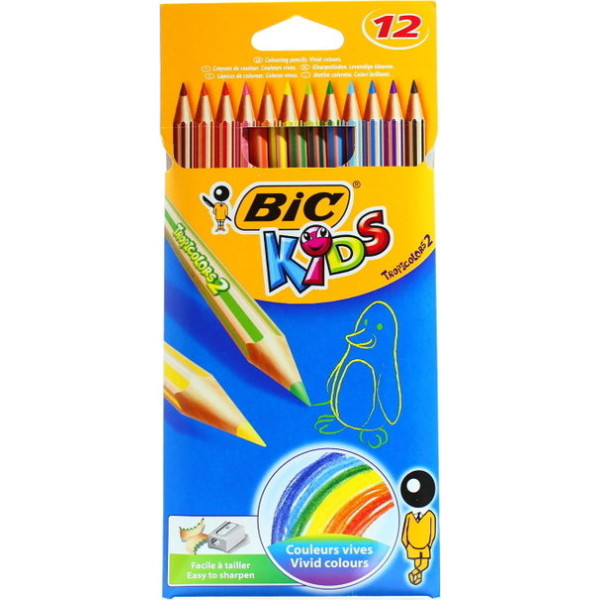 BIC Tropicolors 2 Colouring Pencils - Pack of 12 BIC Tropicolors 2 Colouring Pencils - Pack of 12