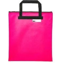 MEECO Large Book Carry Bag Nylon 380mm x 340mm - Pink MEECO Large Book Carry Bag Nylon 380mm x 340mm - Pink