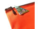 MEECO A4 Nylon Book Bag with Zip - Orange MEECO A4 Nylon Book Bag with Zip - Orange