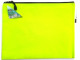 MEECO A4 Nylon Book Bag with Zip - Neon Yellow