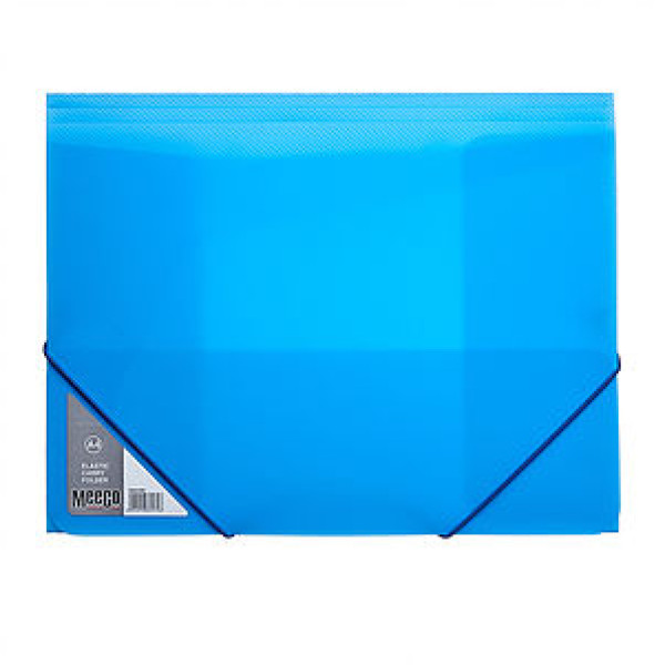 MEECO Elastic Carry Folder A4 Neon Blue MEECO Elastic Carry Folder A4 Neon Blue