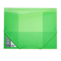 MEECO Elastic Carry Folder A4 Neon Green MEECO Elastic Carry Folder A4 Neon Green