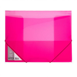 MEECO Elastic Carry Folder A4 Neon Pink MEECO Elastic Carry Folder A4 Neon Pink