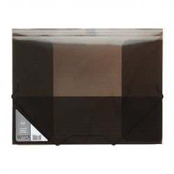 MEECO Elastic Carry Folder A4 Black MEECO Elastic Carry Folder A4 Black