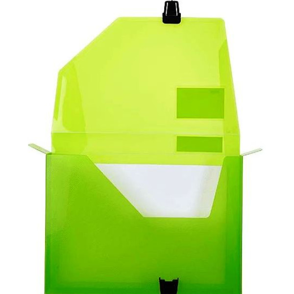 MEECO File Box Medium Translucent Green MEECO File Box Medium Translucent Green