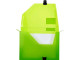 MEECO File Box Large Translucent Green
