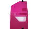 MEECO File Box Large Translucent Pink