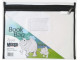 MEECO A4 Book Bag Clear PVC with Zip Black MEECO A4 Book Bag Clear PVC with Zip Black
