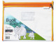 MEECO A4 Book Bag Clear PVC with Zip Orange MEECO A4 Book Bag Clear PVC with Zip Orange