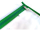 MEECO A4 Book Bag Clear PVC with Zip Green MEECO A4 Book Bag Clear PVC with Zip Green
