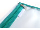 MEECO A4 Book Bag Clear PVC with Zip Turquoise MEECO A4 Book Bag Clear PVC with Zip Turquoise