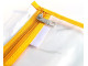 MEECO A4 Book Bag Clear PVC with Zip Yellow MEECO A4 Book Bag Clear PVC with Zip Yellow