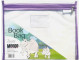 MEECO A4 Book Bag Clear PVC with Zip Violet MEECO A4 Book Bag Clear PVC with Zip Violet
