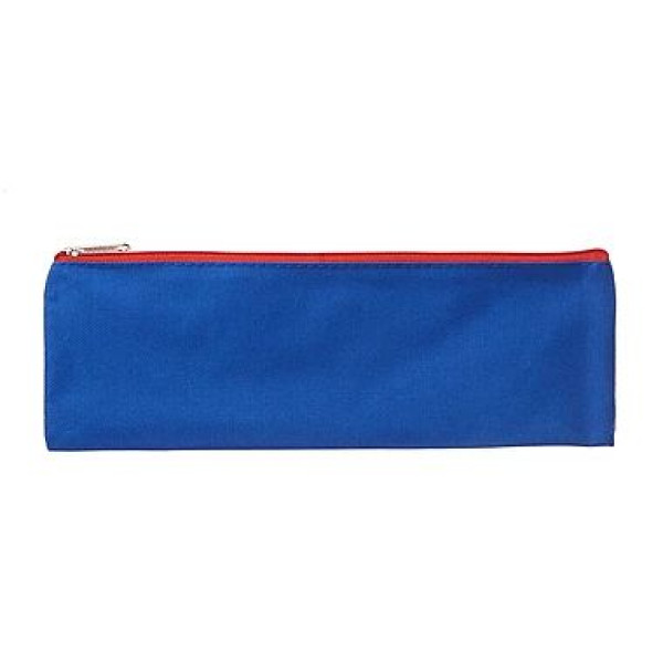 MEECO Large 33cm Nylon Pencil Bag with Zip - Blue MEECO Large 33cm Nylon Pencil Bag with Zip - Blue