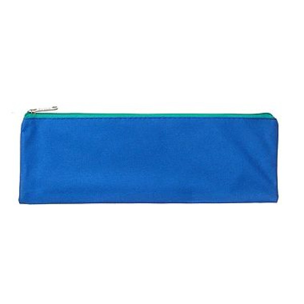 MEECO Large 33cm Nylon Pencil Bag with Zip - Blue MEECO Large 33cm Nylon Pencil Bag with Zip - Blue