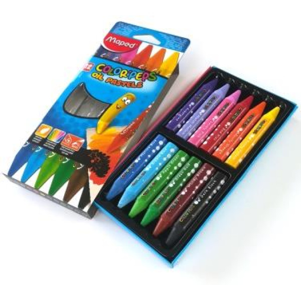 MAPED Color Peps Oil Pastels - 12s MAPED Color Peps Oil Pastels - 12s