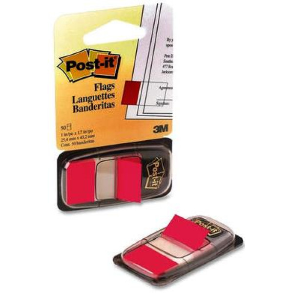 POST-IT 680-1 Flags Standard Red