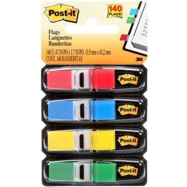 POST-IT 683-4STD 4 Pack Mini Flags Std POST-IT 683-4STD 4 Pack Mini Flags Std