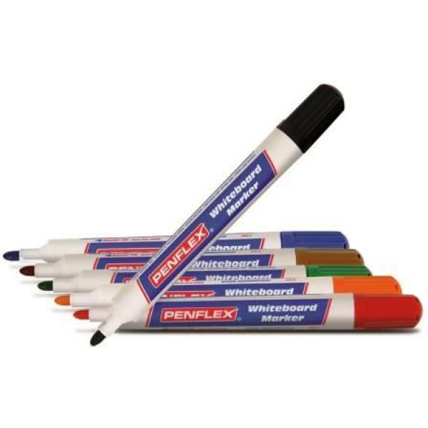 PENFLEX Whiteboard Marker Wb15 Wallet Of 6 Assorted