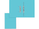 TREELINE Accessible File Board - Gloss Electric Blue (Pack 4)
