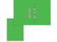 TREELINE Accessible File Board - Gloss Electric Green (Pack 4)