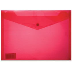 TREELINE A4 PVC Carry Folder - Red TREELINE A4 PVC Carry Folder - Red
