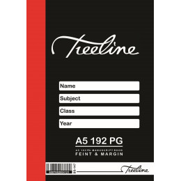 TREELINE A5 Manuscript Book Feint and Margin - 192 Page