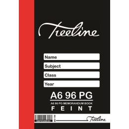 TREELINE Memorandum Book A6 - 96 Page Feint