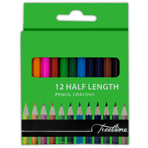TREELINE Half Length Colouring Pencils - 12s