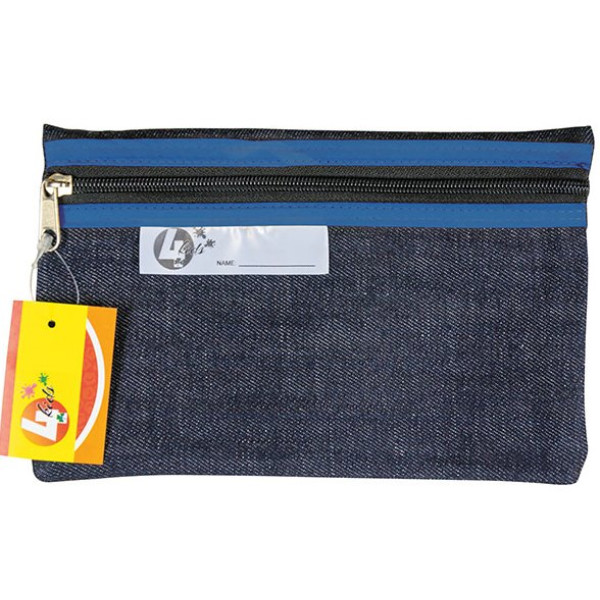TREFOIL Denim School Pencil Bag 22cm - Blue TREFOIL Denim School Pencil Bag 22cm - Blue