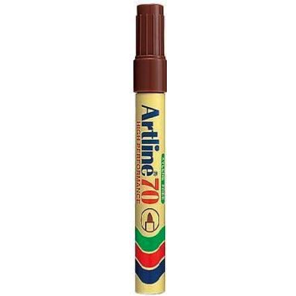 Artline EK-70 Bullet Tip Permanent Marker - Brown