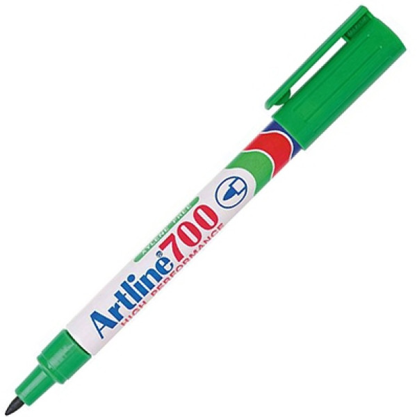 Artline EK-700 Fine Bullet Tip Permanent Marker - Green Artline EK-700 Fine Bullet Tip Permanent Marker - Green