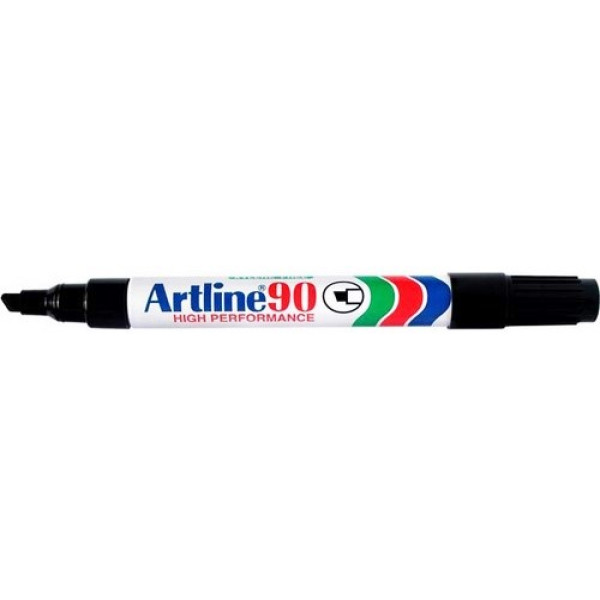 Artline EK-90 Chisel Tip Permanent Marker - Black