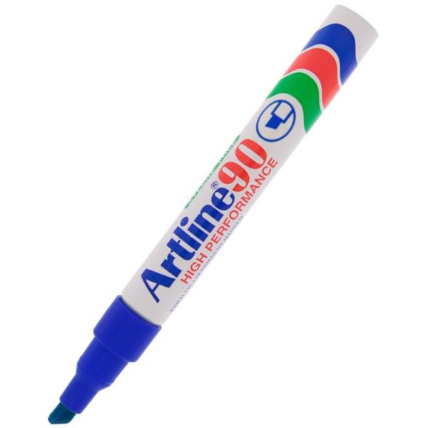 Artline EK-90 Chisel Tip Permanent Marker - Blue
