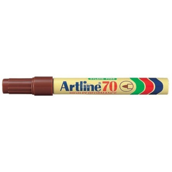 Artline EK-70 Bullet Tip Permanent Marker - Brown