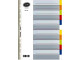 BANTEX A4 PP 12-Tab Index Dividers - Not Printed