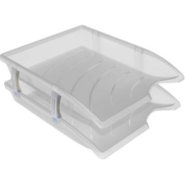 BANTEX Optima Letter Tray Set - Clear