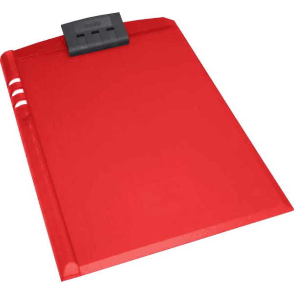 BANTEX A4 Moulded Plastic Clipboard - Red