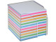 BANTEX Memo Cube With Paper - Rainbow Sheets