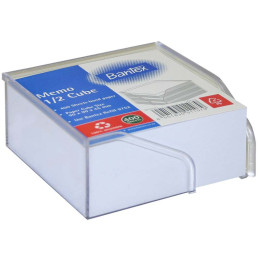 BANTEX Memo Half Cube With Paper - White Sheets