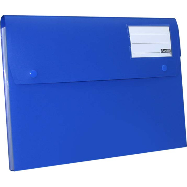 BANTEX PP Expanding File 6 Partitions - Blue BANTEX PP Expanding File 6 Partitions - Blue