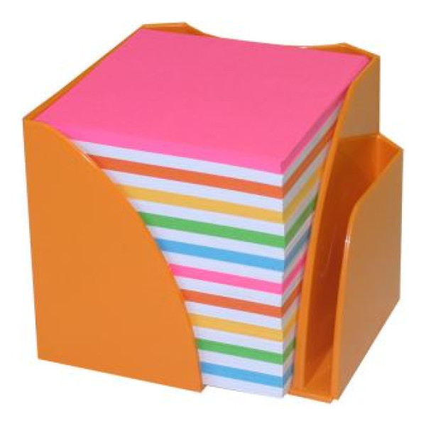 BANTEX Optima Memo Cube Fashion Orange - Rainbow Paper